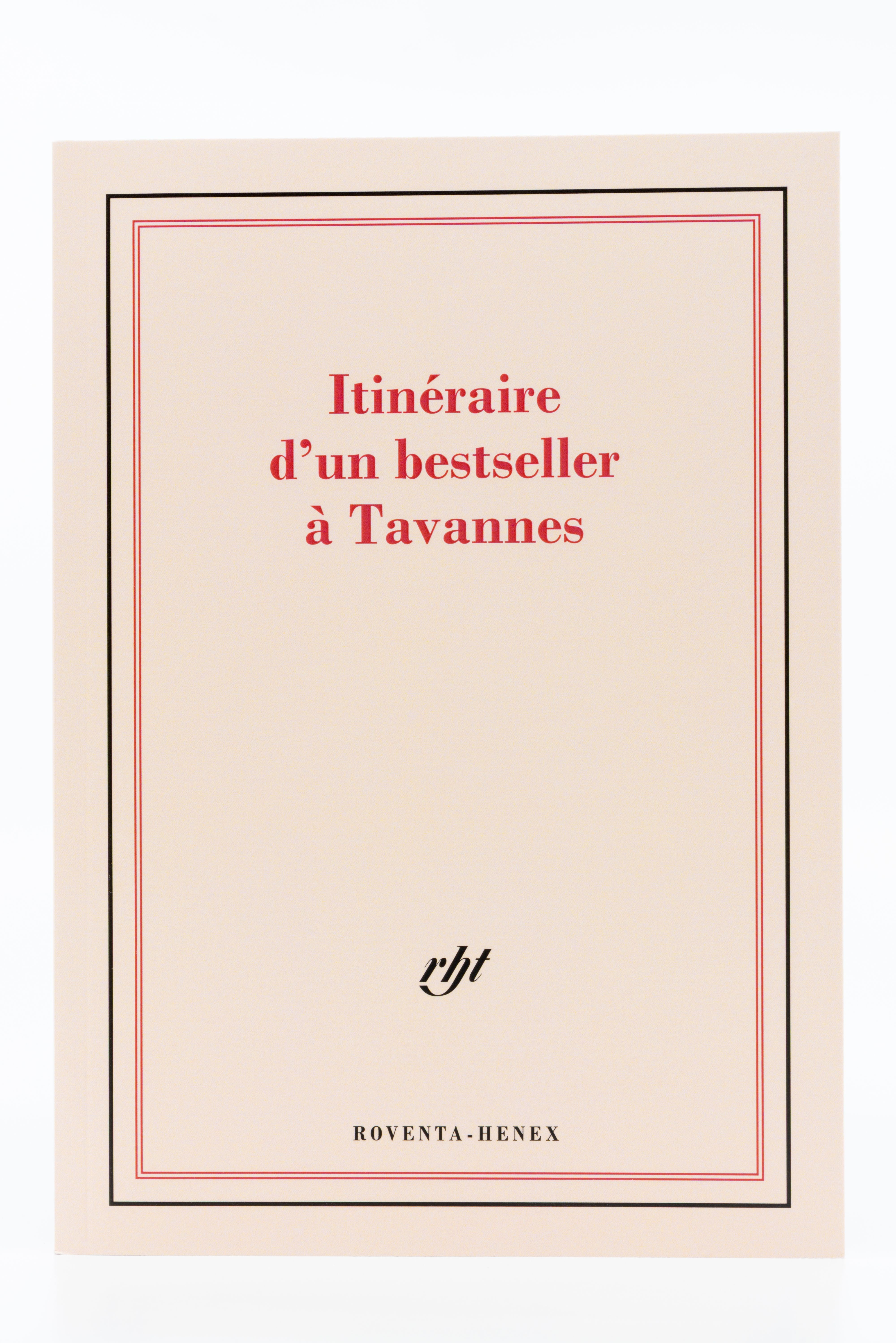 Notebook "Itinéraire d'un bestseller à Tavannes"