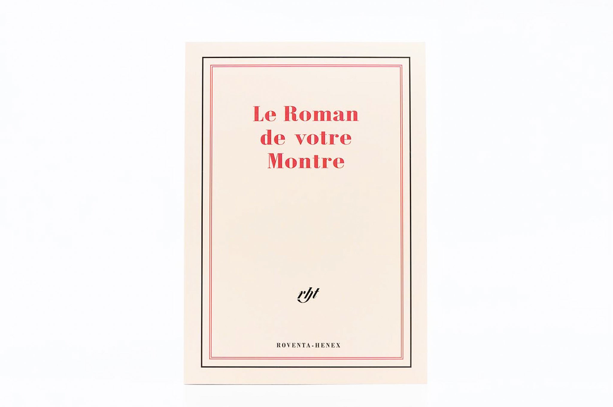Notebook "Le Roman de votre Montre"