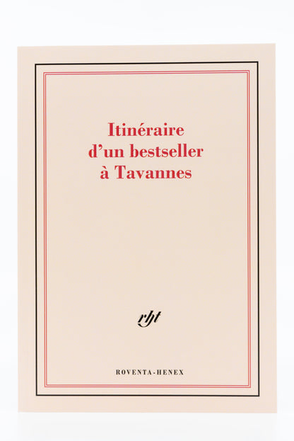 Notebook "Itinéraire d'un bestseller à Tavannes"