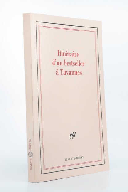 Notebook "Itinéraire d'un bestseller à Tavannes"